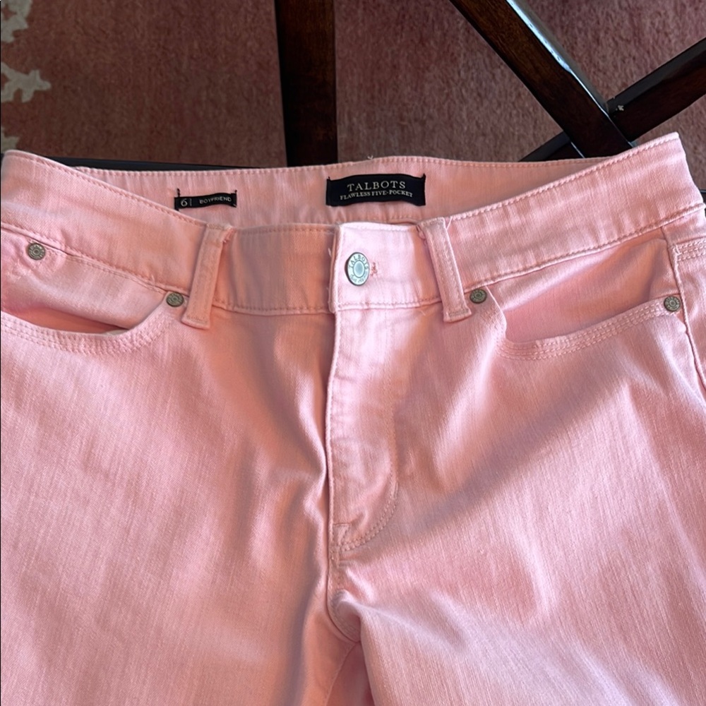 Talbots Boyfriend Flawless Five Pocket Jean Capris